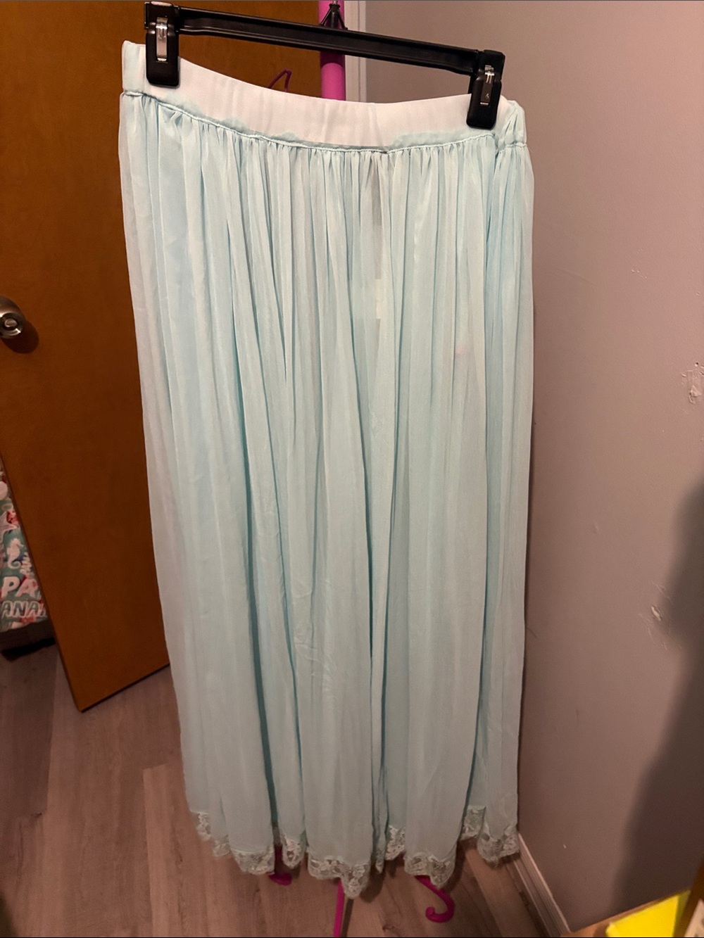 Anthropologie Light Blue Maxi Skirt
